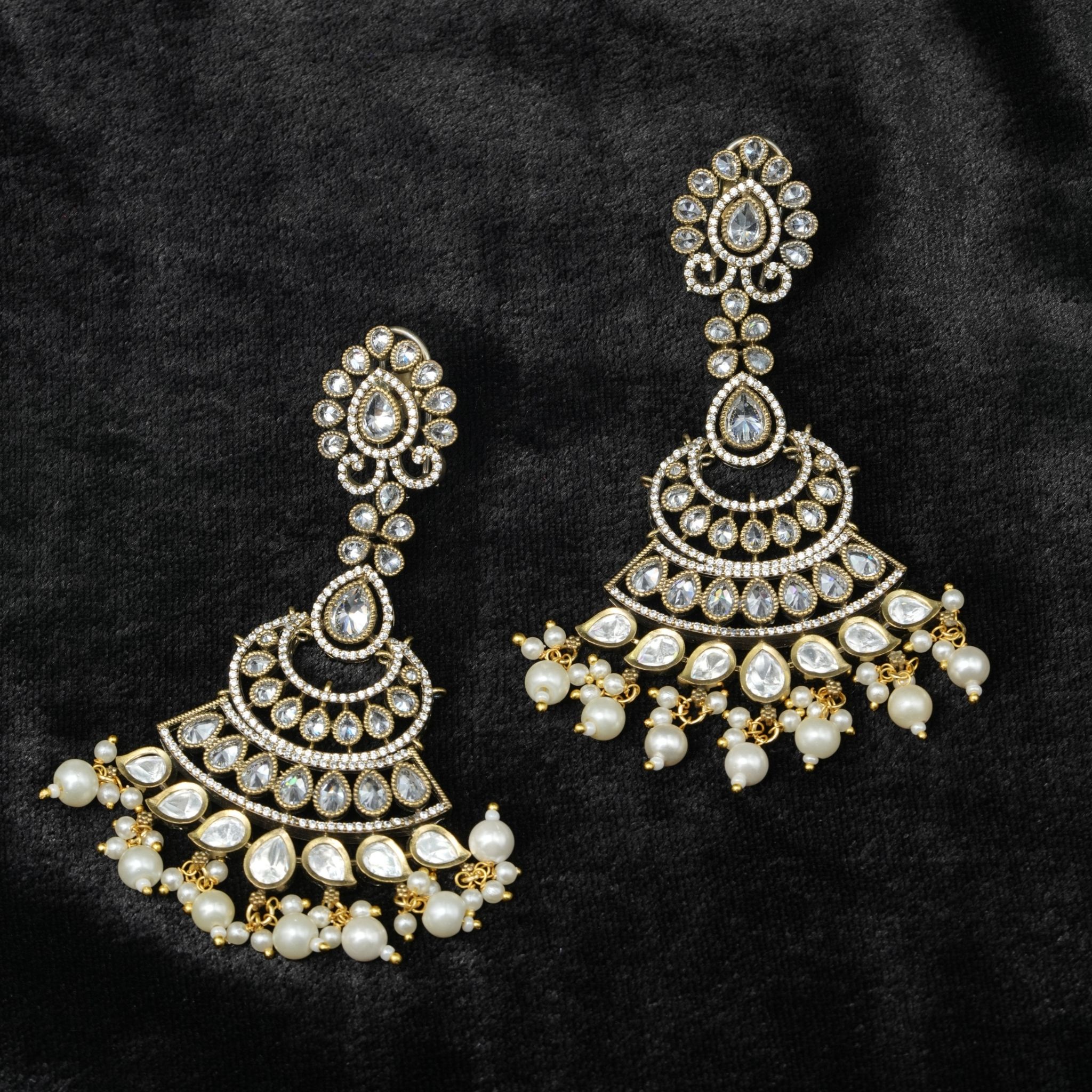 Polki Style  Earrings
